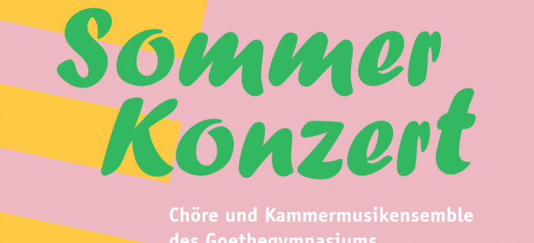 Sommerkonzert des Goethegymnasiums