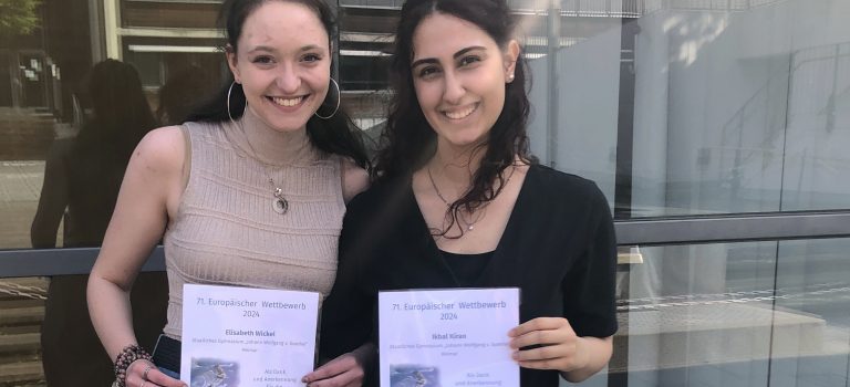 Auszeichnung für Elisabeth Wickel und Ikbal Kiran beim Europäischen Wettbewerb